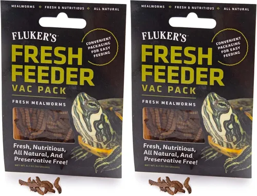 Vista 5 de Fluker's Fresh Feeder Vac Pack Grillos, totalmente naturales y sin conservantes, ideal para reptiles, pájaros o animales pequeños, 0.7 onzas