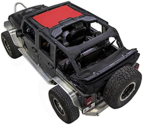 Vista 14 de Malla para sombra SPIDERWEBSHADE para Jeep Wrangler JKini con protección UV, accesorio hecho en EE.UU., para tu JK de 2 puertas y JKU de 4 puertas