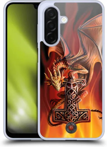 Vista 103 de Head Case Designs Officially Licensed Anne Stokes God's Hammer Guardian Dragons Gel Case [Military Grade Protection] Compatible with Samsung Galaxy