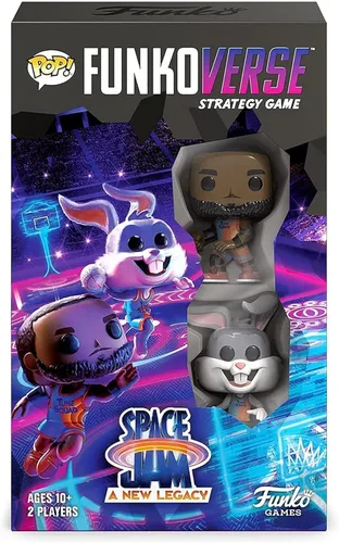 Funko POP Funkoverse: Space Jam 2: Un nuevo legado 100 paquete de 2 unidades, Lebron James y Bugs Bunny (los estilos pueden variar)