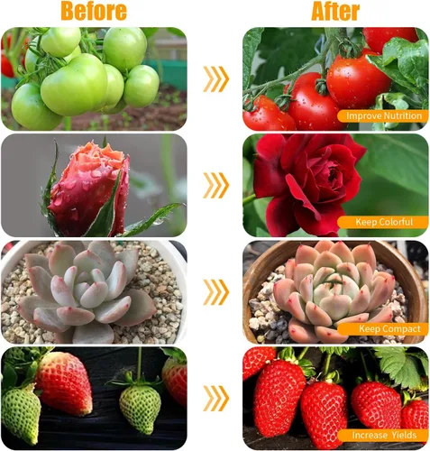 Vista 6 de Luces de cultivo negras para plantas de interior, 168 luces LED de clip para plantas, lámparas LED de espectro completo con cuello de cisne flexible
