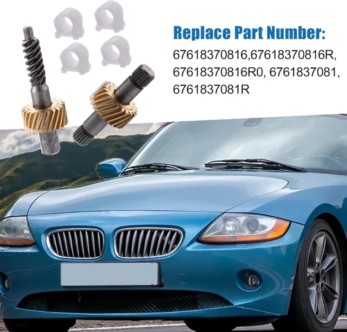 Vista 2 de Kit de reparación de engranajes de motor de pestillo superior convertible para automóvil 67618370816 Motor de pestillo inferior Kit de plástico