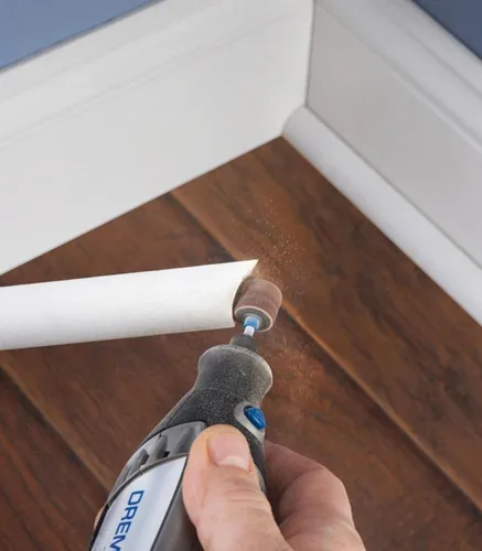 Vista 5 de Dremel 733-01 Kit de accesorios para herramientas rotativas, juego de 20 piezas de tallado de madera, incluye bandas de lijado, brocas de tallado