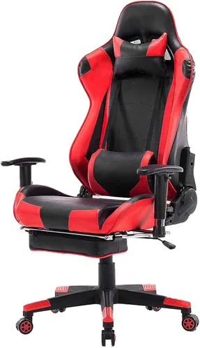 Vista 6 de Home Ergonomic Office Chair Ergonomic Computer Chair with Adjustable Height, Gaming Chair, High Back Adjustable Swivel Video Game Chair with Blue