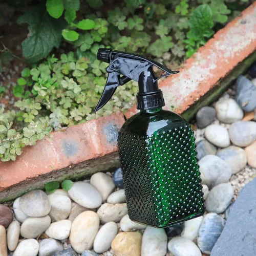 Vista 4 de OFFIDIX Fine Mist Plant Mister, Botellas de spray de presión manual de vidrio, Botella de riego con boquilla ajustable para jardinería