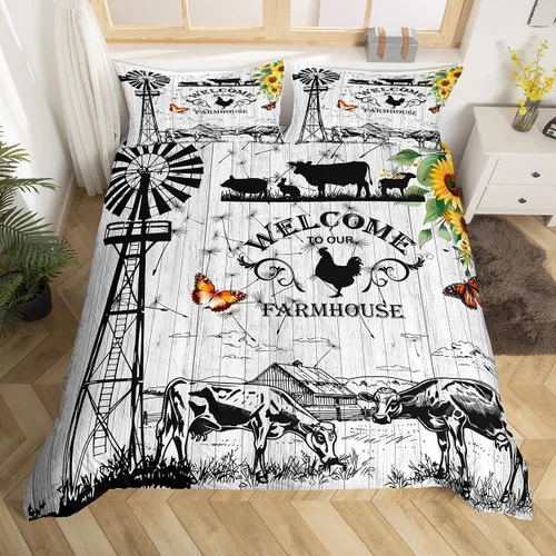 Vista 22 de Edredón con diseño de palmeras hawaianas, olas y playa tropical, con estampado natural decorativo, juego de fundas para almohada, azul