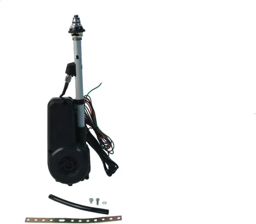 URO Parts AUTA2050 Kit de Antena Eléctrica, Antena Eléctrica Universal con Mástil Cromado; incluye herrajes de montaje y conectores eléctricos; Se