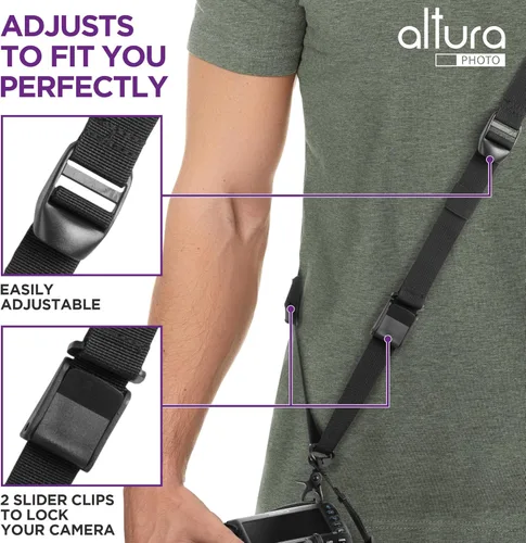 Vista 6 de Altura Photo Camera Strap with Quick Release & Safety Tether - Camera Strap for Photographers for Sony, Nikon, & Canon