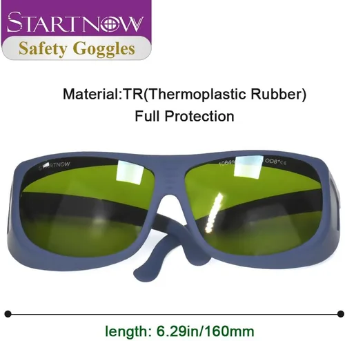 Vista 5 de STARTNOW Gafas de seguridad láser 1064nm para grabado láser Soldadura Protección ocular OD6+escudo protector Galsses