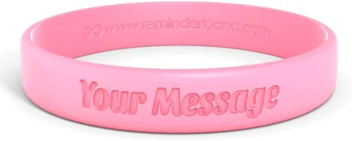 Vista 19 de Reminderband - Pulsera clásica de silicona 100% personalizada – Pulsera de goma de silicona personalizada – Personalizable, eventos, regalos, apoyo