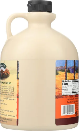 Vista 4 de Coombs Family Farms Jarabe de arce orgánico, color oscuro grado A, sabor robusto, 64 onzas líquidas