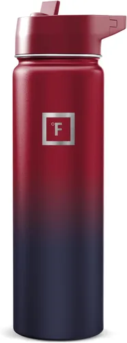 Vista 78 de IRON °FLASK Frasco de hidratación para acampar y senderismo con boquilla, botella de agua deportiva de acero inoxidable con aislamiento de boca
