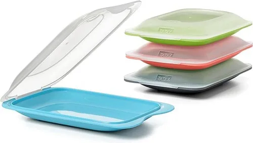 Vista 14 de TATAY Recipiente de carne fría para nevera 1 unidad mini almacenamiento de refrigerador tapa extraíble, apilable apto para microondas