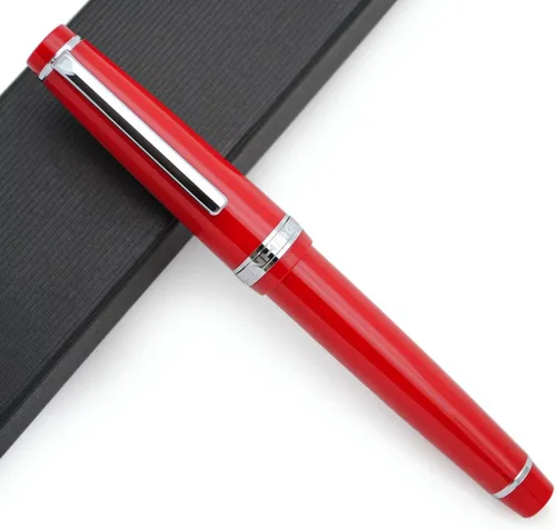 Vista 11 de JINHAO 82 - Pluma estilográfica con clip plateado (punta F 0.020 in, verde aguacate)