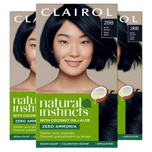 Vista 23 de Clairol Natural Instincts - Tinte semipermanente para el cabello, color negro 2, paquete de 1 unidad