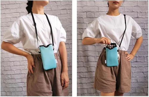 Vista 159 de Tainada Funda Estuche Bolsa de Neopreno para Teléfono para Hombres y Mujeres con Correa Cruzada/Cordón para el Cuello para iPhone 17/16/15 Pro Max