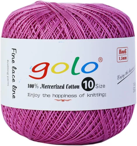 Vista 29 de golo 24 bolas hilo de ganchillo tamaño 10 hilo para tejer a mano hilo de ganchillo 10-24-1