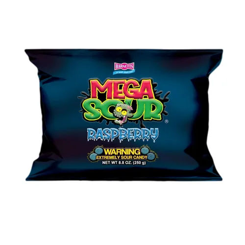 Frambuesas Mega Sour 8.82 oz / 8.8 onzas