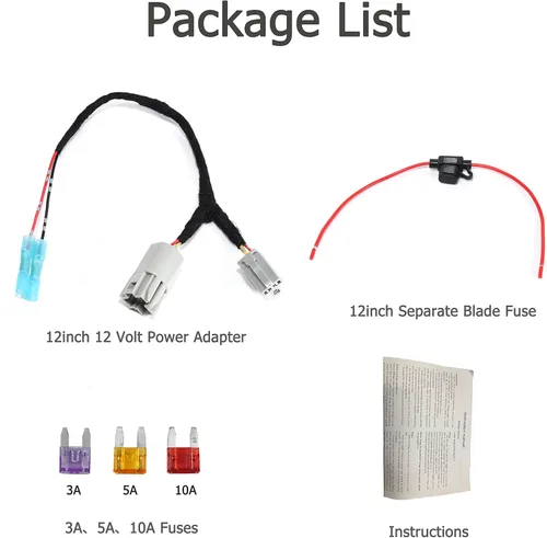 Vista 6 de EWAY Adaptador de corriente de 12 voltios para encendedor de cigarrillos GM Chevrolet Buick/arnés de cable para agregar dispositivo de radio CB