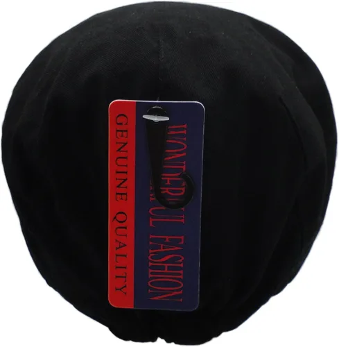 Vista 4 de Gorra plana de algodón con botón frontal para hombre Ivy Gatsby Newsboy Caza Hat