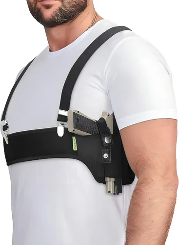 Vista 10 de Funda de hombro de extracción rápida, funda para banda para el vientre para uso diario, cómodo transporte oculto para equipos pequeños, compactos