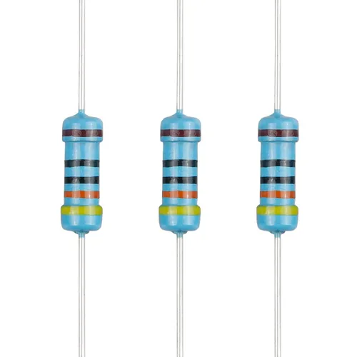 Vista 28 de 100 resistencias 1/2 W (0.5 Watt) ±1% tolerancia de película metálica, múltiples valores de resistencia opcional