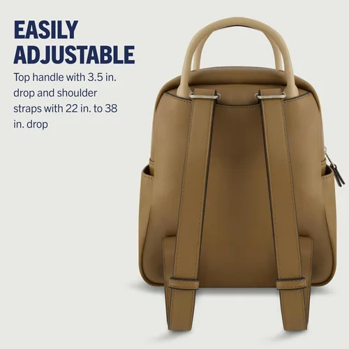 Vista 4 de True Religion Mini Backpack, Studded Horseshoe Logo Small Travel Bag Purse for Women, Adjustable Shoulder Straps