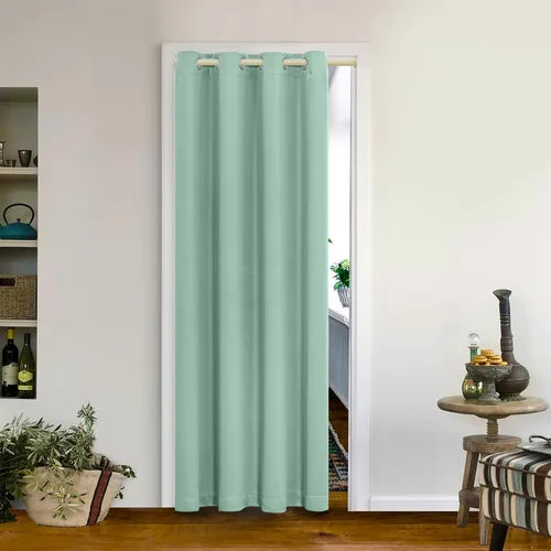 Vista 9 de MYSKY HOME - Cortinas opacas amarillas para sala de estar y dormitorio, cortinas de 84 pulgadas de largo, con ojales, cortinas de oscurecimiento