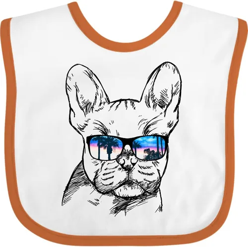 Vista 12 de inktastic Retrato de Bulldog Francés con Gafas de Sol Babero