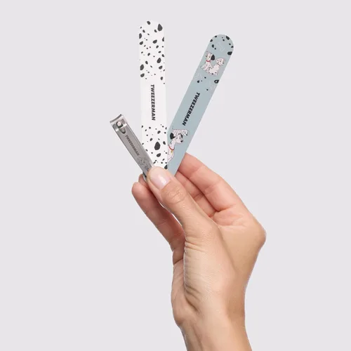 Vista 5 de Tweezerman Disney's 101 Dálmatas Juego de manicura - Cortaúñas para dedos con dos limas para uñas