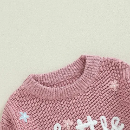 Vista 102 de VISGOGO Suéter a juego para hermanitas grandes y pequeñas, ropa de una sola pieza