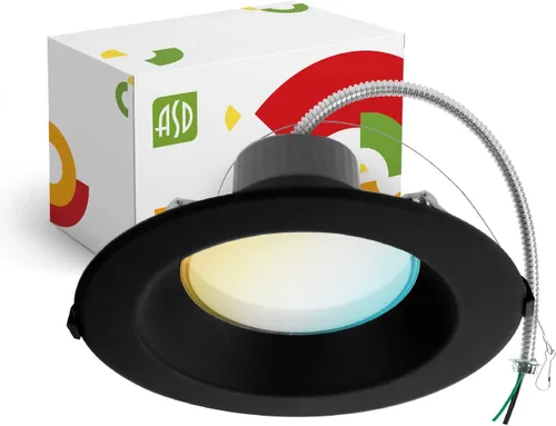 Vista 20 de ASD Downlight LED comercial sin lata de 4 pulgadas, iluminación ajustable de potencia de 7/10/13W, lámpara de techo empotrable redonda regulable, 5