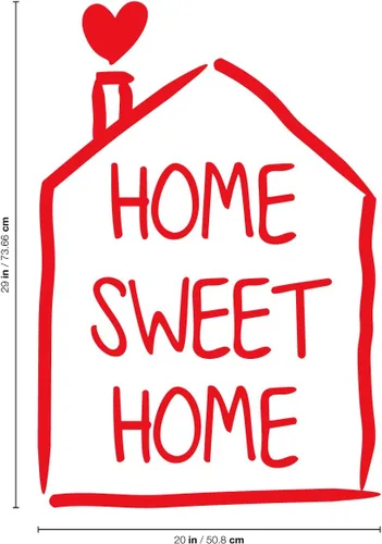 Vista 3 de Calcomanía de vinilo para pared, 29 x 20 pulgadas, diseño de corazón encantador y moderno para el hogar, dormitorio, sala de estar