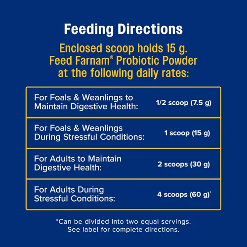 Vista 8 de Farnam Polvo probiótico para caballos, suplemento diario para la salud digestiva e inmunológica ayuda a mantener un equilibrio microbiano saludable