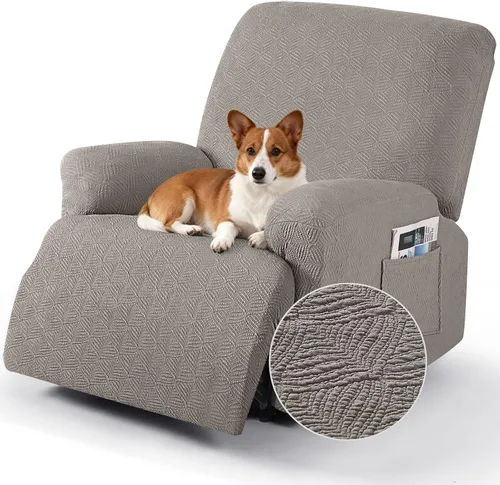 Vista 15 de Timeles Fundas reclinables, fundas para sillas reclinables, fundas para sofá reclinable, fundas elásticas suaves y lavables (una plaza, negro)