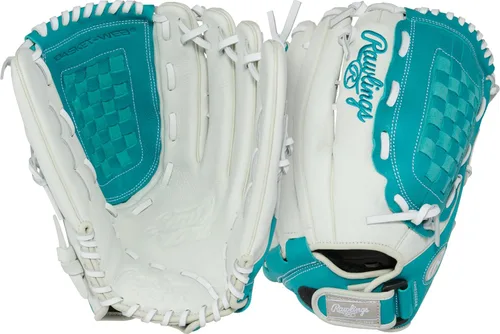 Vista 9 de Rawlings Guante de sóftbol Shut Out Youth Tamaños 11.5 a 12.5 pulgadas Múltiples estilos