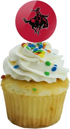 Vista 1770 de GRAPHICS & MORE Abilene Christian Primary Logo Cupcake Picks Toppers Decoración Set de 6 Universidad Cristiana de Abilene