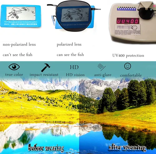 Vista 6 de DQbhzh Small Square Polarized Sunglasses 3 Pack for Women Men Polygon Hexagon Sun Glasses Retro Trendy UV400 Protection