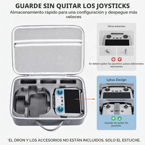 Vista 3 de Lykus Spartan N230 - Funda de transporte para DJI Neo 2 y RC2/RC-N3 Estuche de bolsa