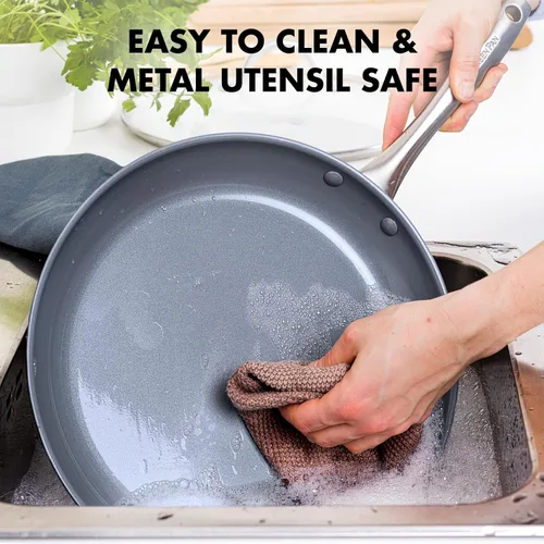 Vista 6 de GreenPan - Juego de ollas antiadherentes Lima de cerámica 1 y 2