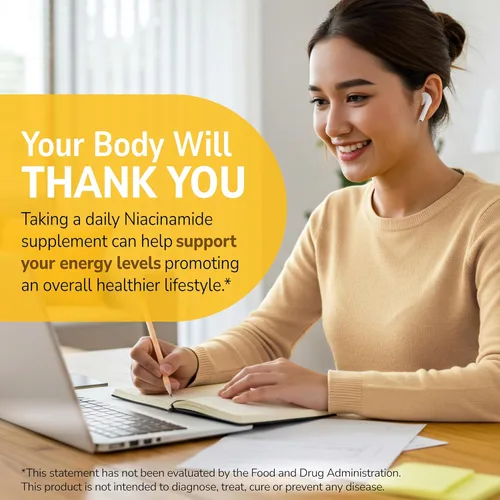 Vista 4 de 21st Century Tabletas de liberación prolongada de 500 mg de niacinamida, 110