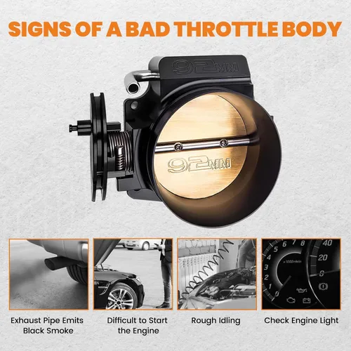 Vista 7 de maXpeedingrods Cuerpo del acelerador de 92 mm para LSX LS1 LS2 LS3 LS6 LS7 para GM Gen III