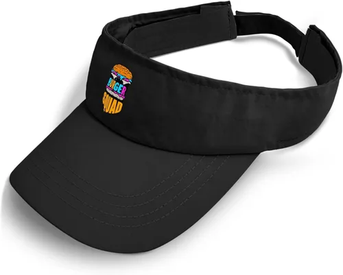 Vista 2 de Visor Hats for Women Burgerr Squad Caps, Sun Visor Hats for Teens Ponytail Hat Stylish Baseball Hat