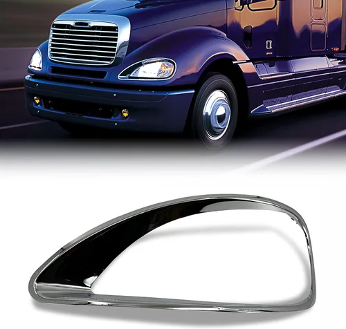 Vista 8 de Torque Par de embellecedores cromados de repuesto para faros delanteros Freightliner Columbia 2001-2022, modelos de semirremolques del conductor