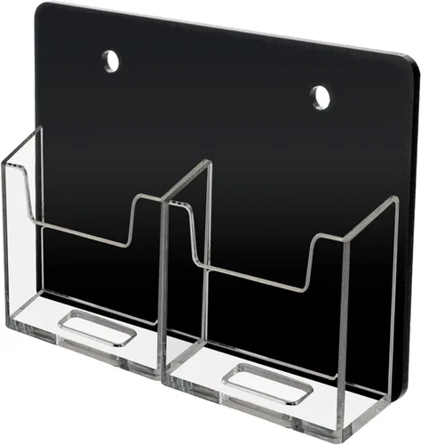 Vista 13 de Marketing Holders Paquete de 2 portatarjetas de visita para montaje en pared para tarjetas verticales de citas de 2 x 3.5 pulgadas, accesorios