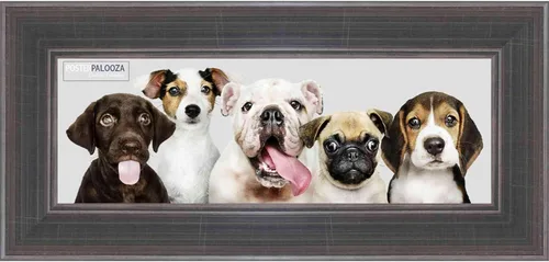 Vista 11 de Poster Palooza 5x5 Inch Contemporary Pewter Complete Wood Square Picture Frame with UV Acrylic Plexiglass, Foam Board Backing & Hardware Included