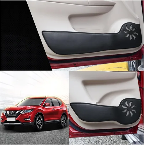Vista 7 de Pegatinas para puerta de coche para Nissan marzo 2010-2018 Puerta de coche, anti-patadas, calcomanía decorativa antiarañazos poste
