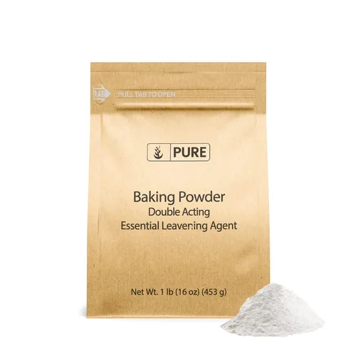 Pure Original Ingredients Polvo de hornear (1 lb) de doble efecto, agente fermentador, pasteles y galletas