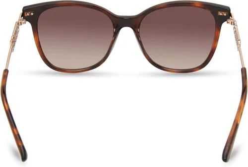 Vista 4 de GUESS Gafas de sol cuadradas con logotipo de metal para mujer