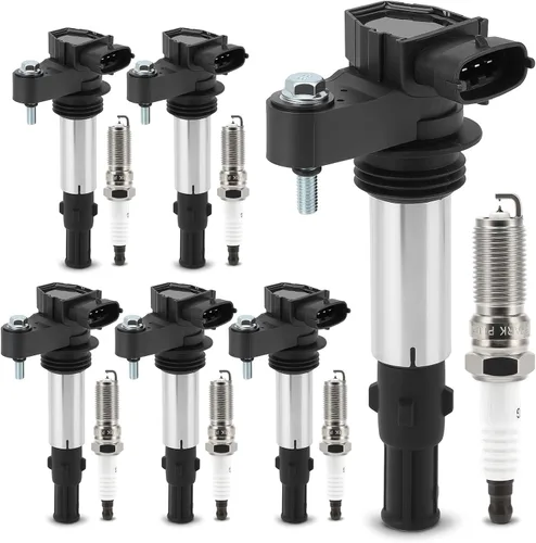 Vista 27 de Paquetes de bobinas de encendido UF549 y bujía doble de iridio 9029 compatibles con 2007-2019 Nissan Altima Versa Sentra Rogue Cube NV200 Pathfinder